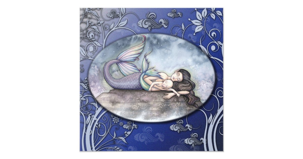 Beautiful Mermaid Baby Shower Invitations | Zazzle.com