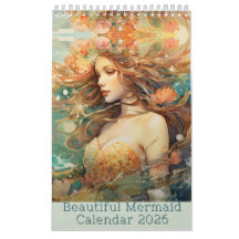 Beautiful Mermaid Calendar 2026, Mermaid