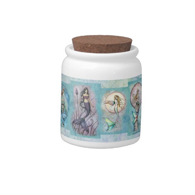 Beautiful Mermaid Candy Jar (Left)