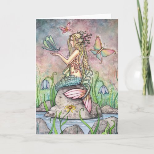 Beautiful Mermaid Card by Molly Harrison