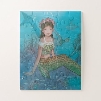 Beautiful Mermaid Girl Jigsaw Puzzle