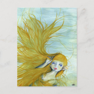 Beautiful Mermaid Hair postcard