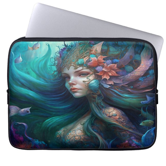 Beautiful Mermaid Laptop Case (Front)