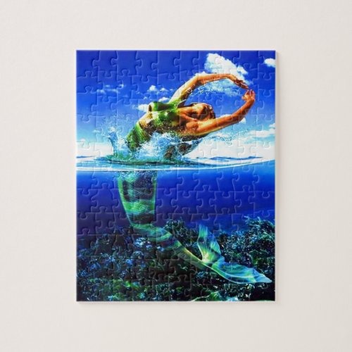 Beautiful Mermaid Paintings Jigsaw Puzzle