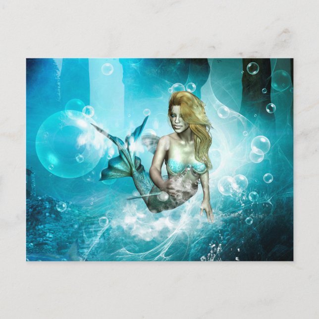 Beautiful mermaid postcard (Front)