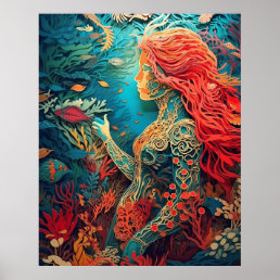 Beautiful mermaid  poster