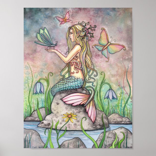Beautiful Mermaid Poster by Molly Harrison (Front)