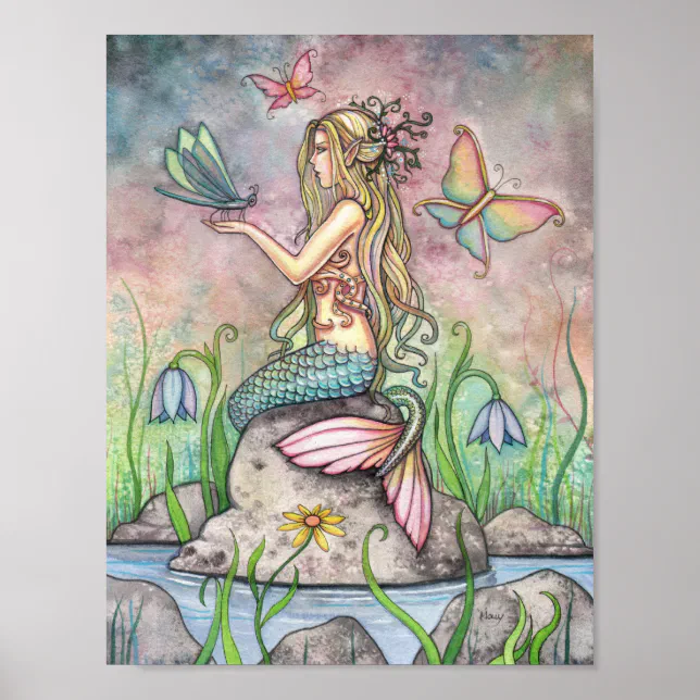 Beautiful Mermaid Poster by Molly Harrison | Zazzle