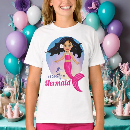 Beautiful Mermaid Princess Under the Sea Girls T_Shirt