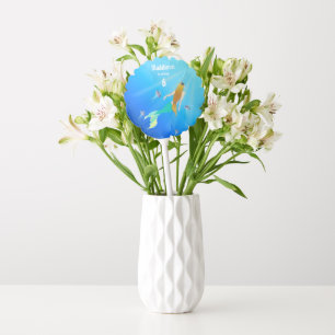 Beautiful Mermaid Swimming Under the Sea Birthday Balloon