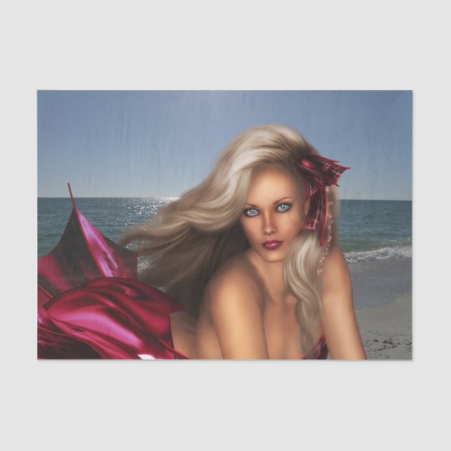 Beautiful Mermaid Tissue Paper (Front)