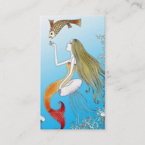 Beautiful Mermaid Under the Sea Business Card