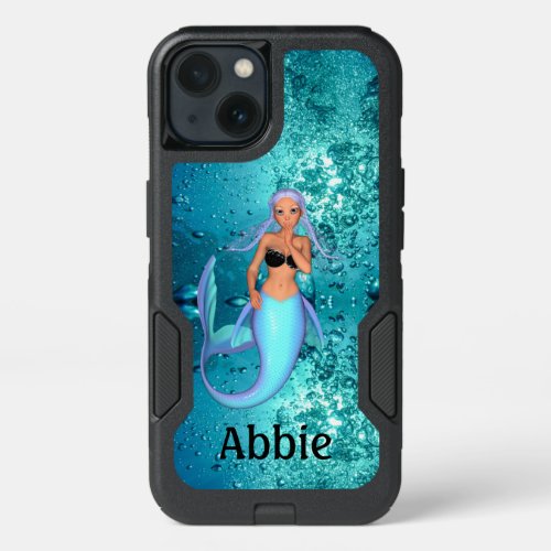 Beautiful Mermaid Under Water Personalized iPhone 13 Case