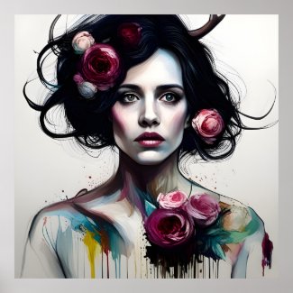 Beautiful messy Woman 