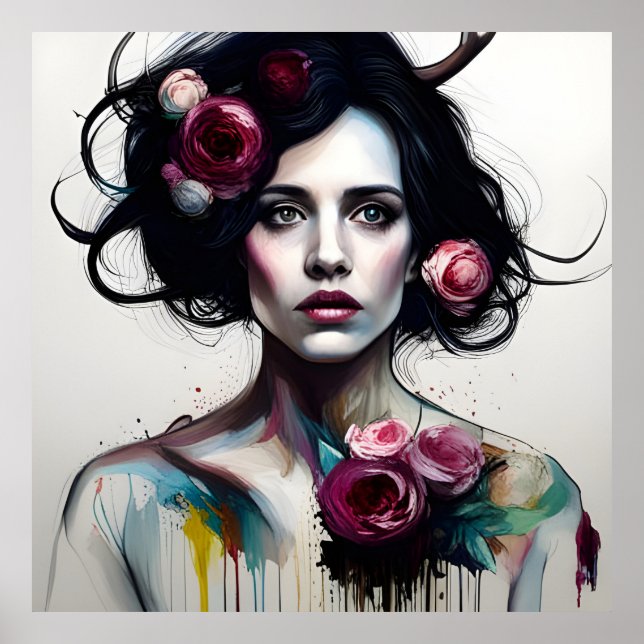 Beautiful messy Woman  Poster (Front)