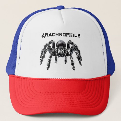 Beautiful Metallic Look Tarantula Trucker Hat