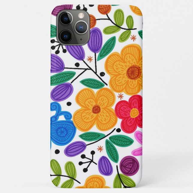 Beautiful Mexican Floral Case-Mate iPhone Case (Back)