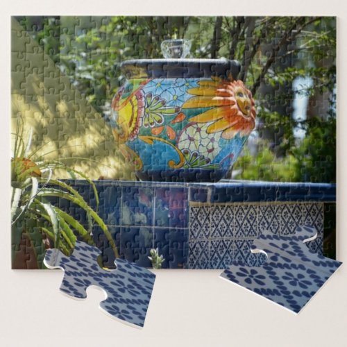 Beautiful Mexican Inspired Garden Jigsaw Puzzle