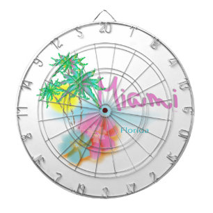 Beautiful Miami Florida Dart Board