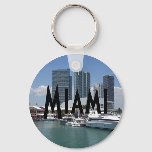 Beautiful Miami Keychain (Front)