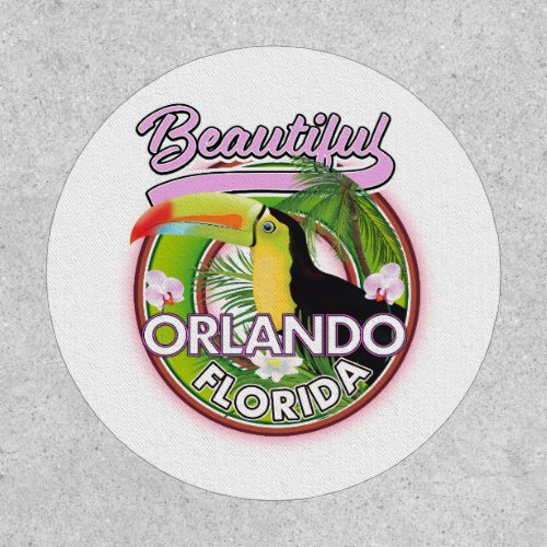  Beautiful Miami Orlando travel logo Patch