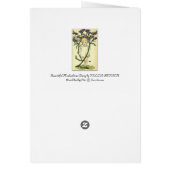 Beautiful Michaelmas Daisy by NELLIE BENSON Cards (Back)