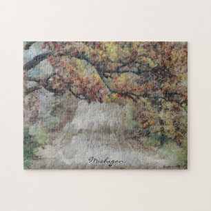 Beautiful Michigan Country Road Photo Puzzle
