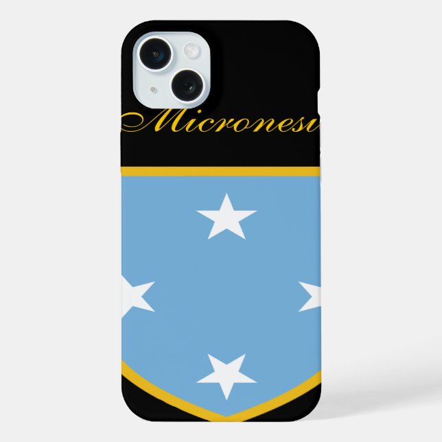 Beautiful Micronesia Flag Iphone Case (Back)