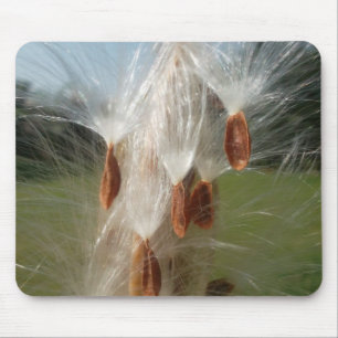 Beautiful Milkweed Magic: A Skyward Flight Design Mouse Pad