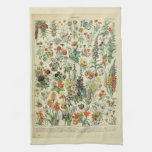 Beautiful Millot Fleur Illistration Print Kitchen Towel