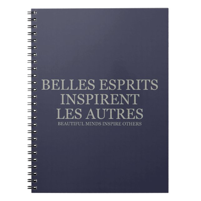 Beautiful Minds Inspire Others - Light Notebook (Front)