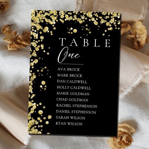 Beautiful Minimal Table Number Seating Chart