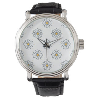 Beautiful, minimalist daisies watch