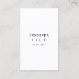 Beautiful Minimalist Design Trendy Plain Modern Business Card