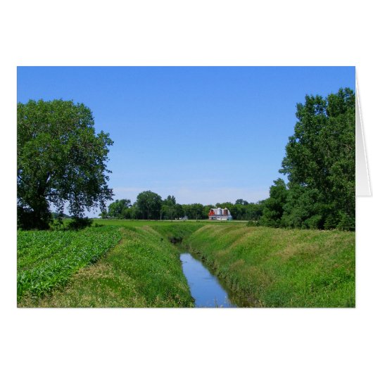 Beautiful Minnesota farm irrigation ditch photo (Front Horizontal)