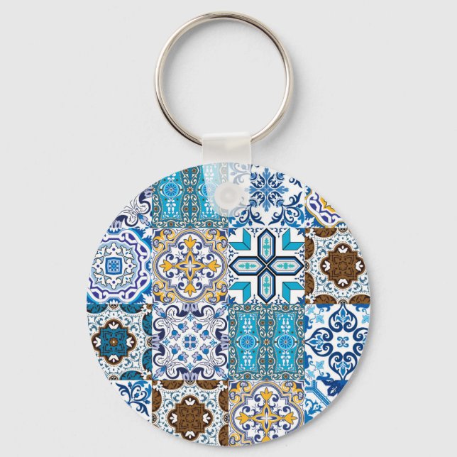 🤩 Beautiful mix of Azulejos Keychain (Front)