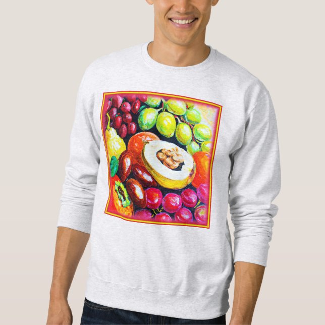 Beautiful Mixture of Grape Fruit Painting. Buy Now Sweatshirt (Front)