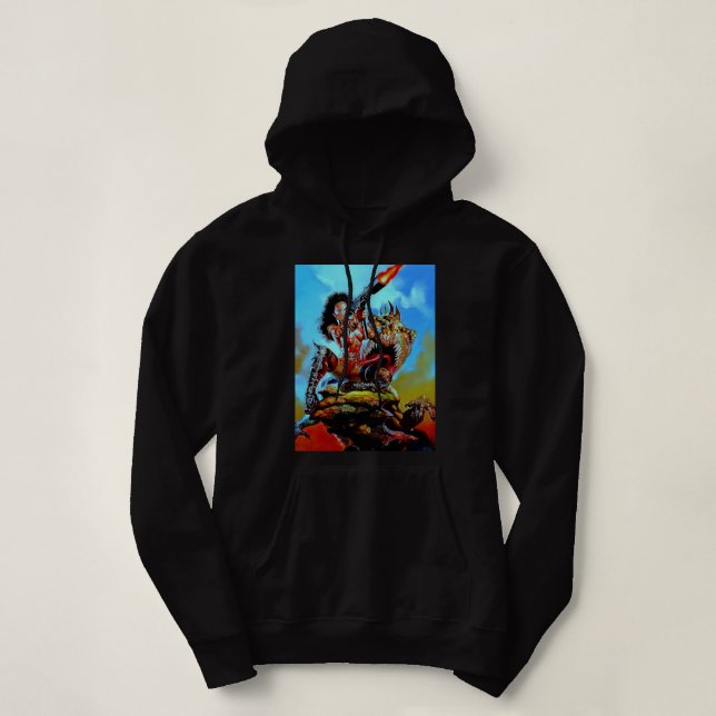 Beautiful Model Julie Strain Neon Pin Up Womens Ba Hoodie (Design Front)