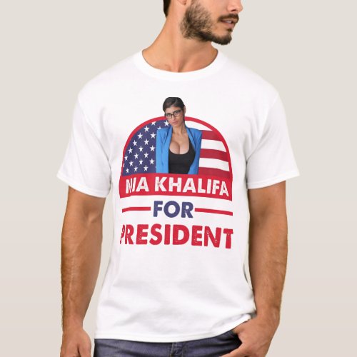 Beautiful Model Mia Khalifa Awesome For Movie Fans T_Shirt