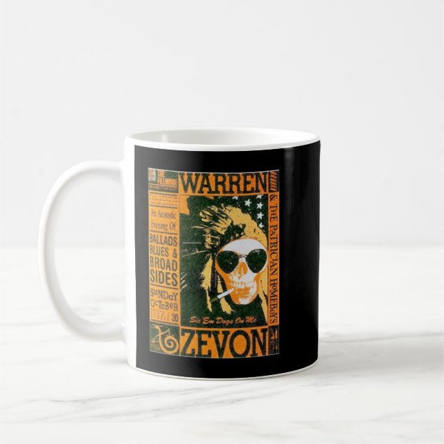 Beautiful Model Warren Art Zevon Gift Movie Fans Coffee Mug (Left)