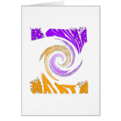 Beautiful Modern Art Design: Purple and Gold Whirl (Front)