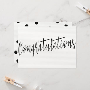 Beautiful modern chic "Congratulations" Card