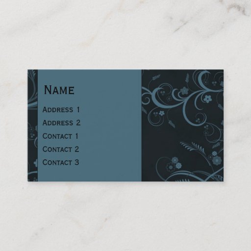 Customizable Beautiful modern curls design business cards