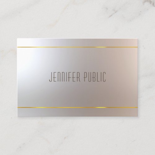 Beautiful Modern Design Professional Chic Plain Business Card