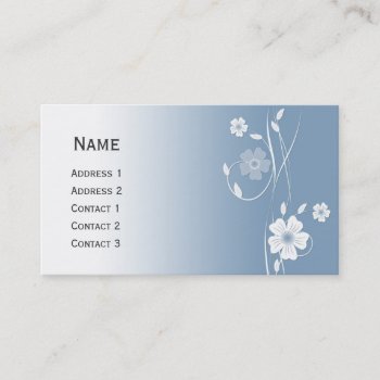 Beautiful Modern Floral Design Pocket Calendar Business Card by karanta at Zazzle
