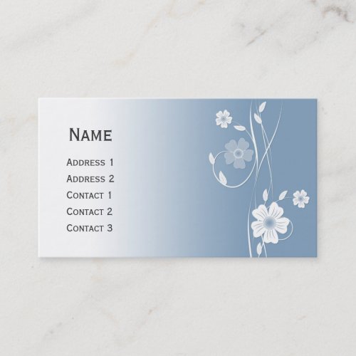 Beautiful modern floral design pocket calendar business cards