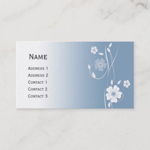 Customizable Beautiful modern floral design pocket calendar business cards