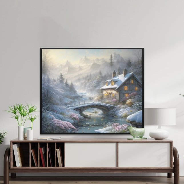 Beautiful Modern Snow Winter Landscape Poster (Creator Uploaded)