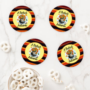 Beautiful Modern Thanksgiving Autumn Collection Coaster Set