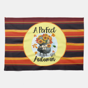 Beautiful Modern Thanksgiving Autumn Collection Kitchen Towel